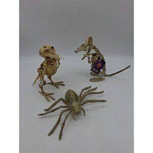 Halloween Skeleton Vulture Rat Spider Bones Props Decoration Horror Spooky Lot